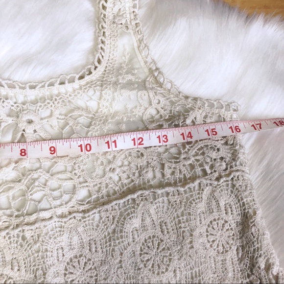 Urban Outfitters Staring at Stars Cream Dress M - Picture 4 of 8